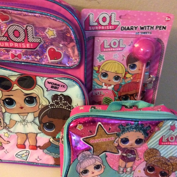 MGA ENTERTAINMENT Other - 3 PIECE - LOL SURPRISE SCHOOL BACKPACK LUNCH BOX